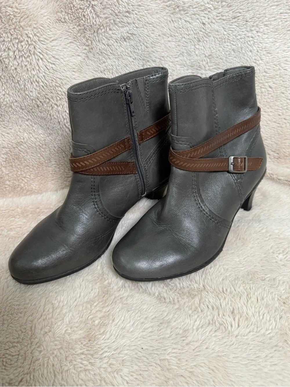 Rockport Cobb Hill Leather Ankle Boots Womens Sz 7.5